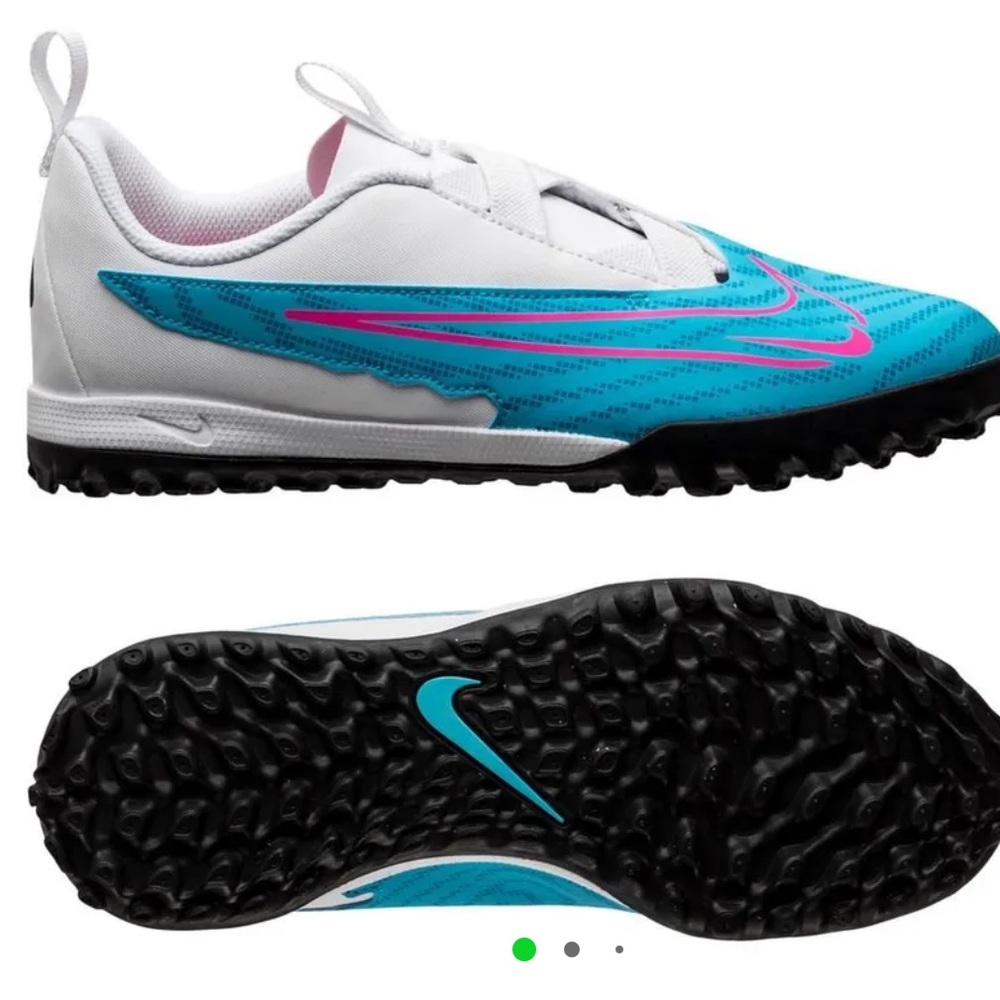 Nike Jr. Phantom GX Academy TF BALTIC BLUE/PINK BLAST-WHITE-LASER BLUE Size 6